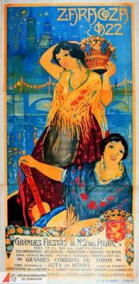 Fiesta patronales en honor de Nuestra Señora del Pilar 1922 Zaragoza